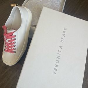 NWT Veronica Beard Parise white sneakers